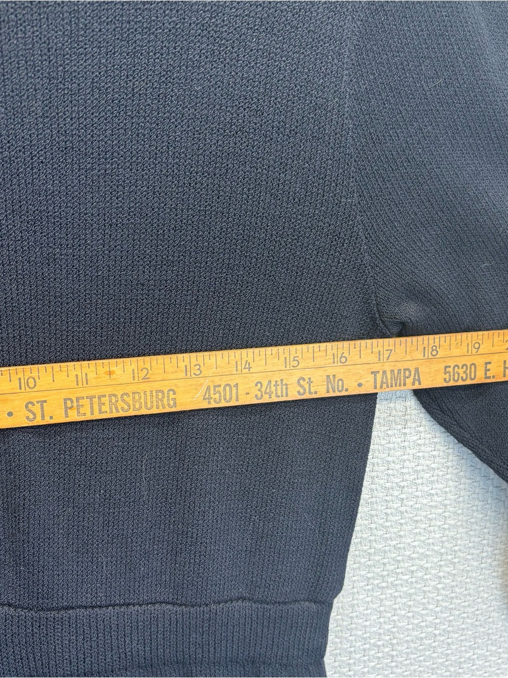 Vtg St John Knit Jumpsuit Black Size 8 Mock Turtleneck Classic Quiet Luxury EUC - Picture 8 of 12